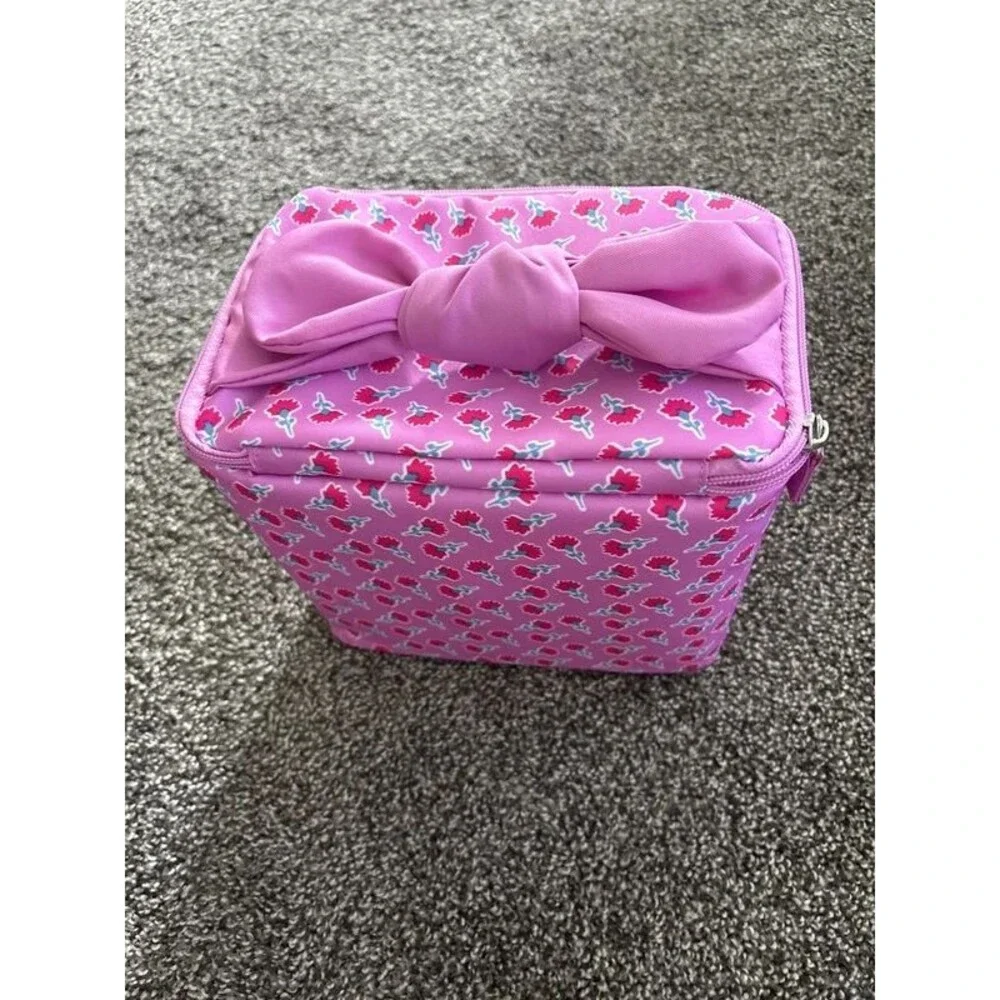 Insulated lunch bag pink bow